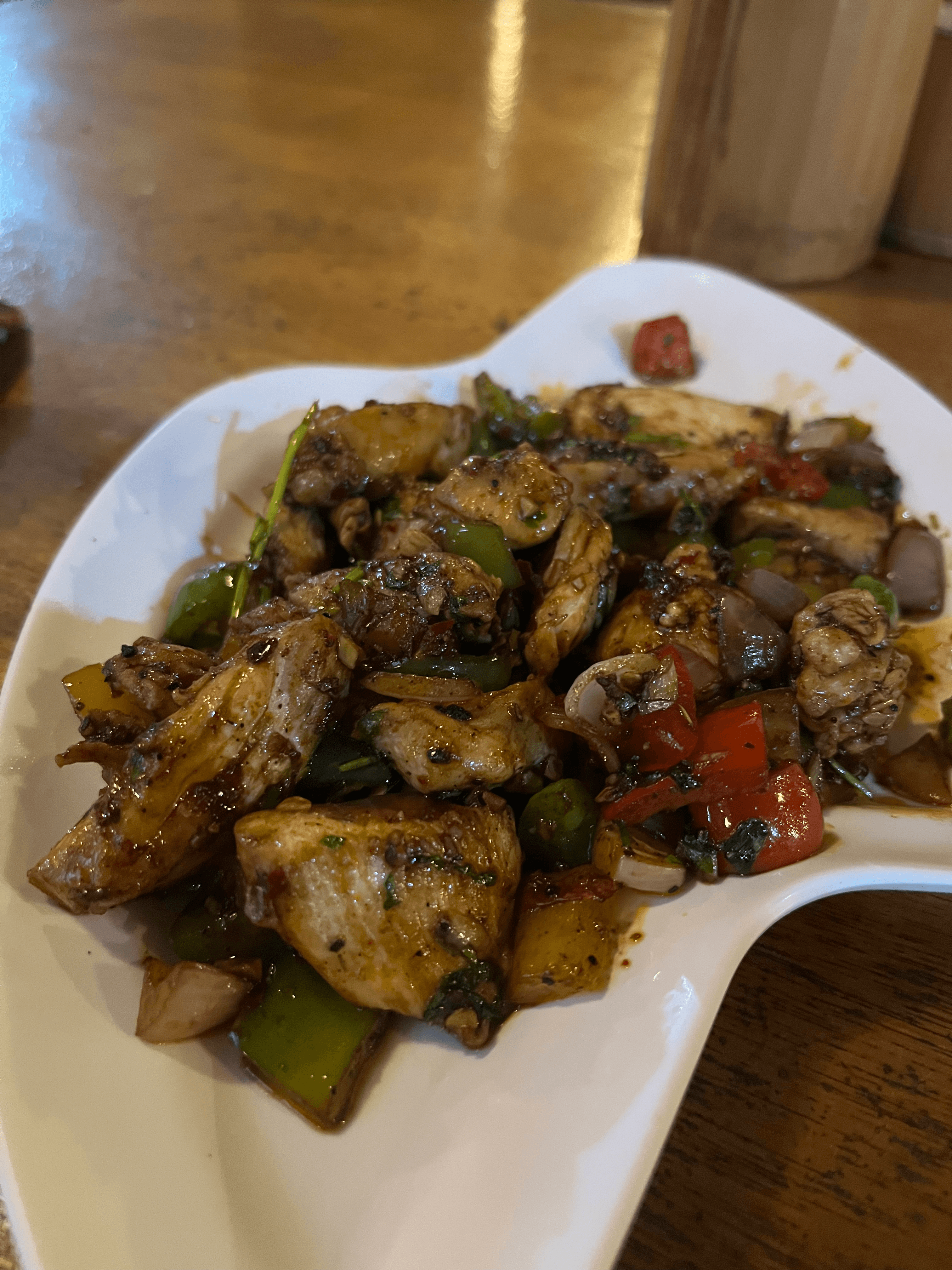 Fresh coastal dish served at the cafe